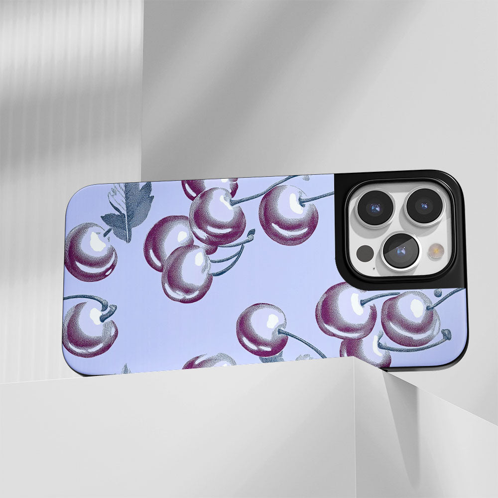 Industry-Level Tough Matte Cherries iPhone Case