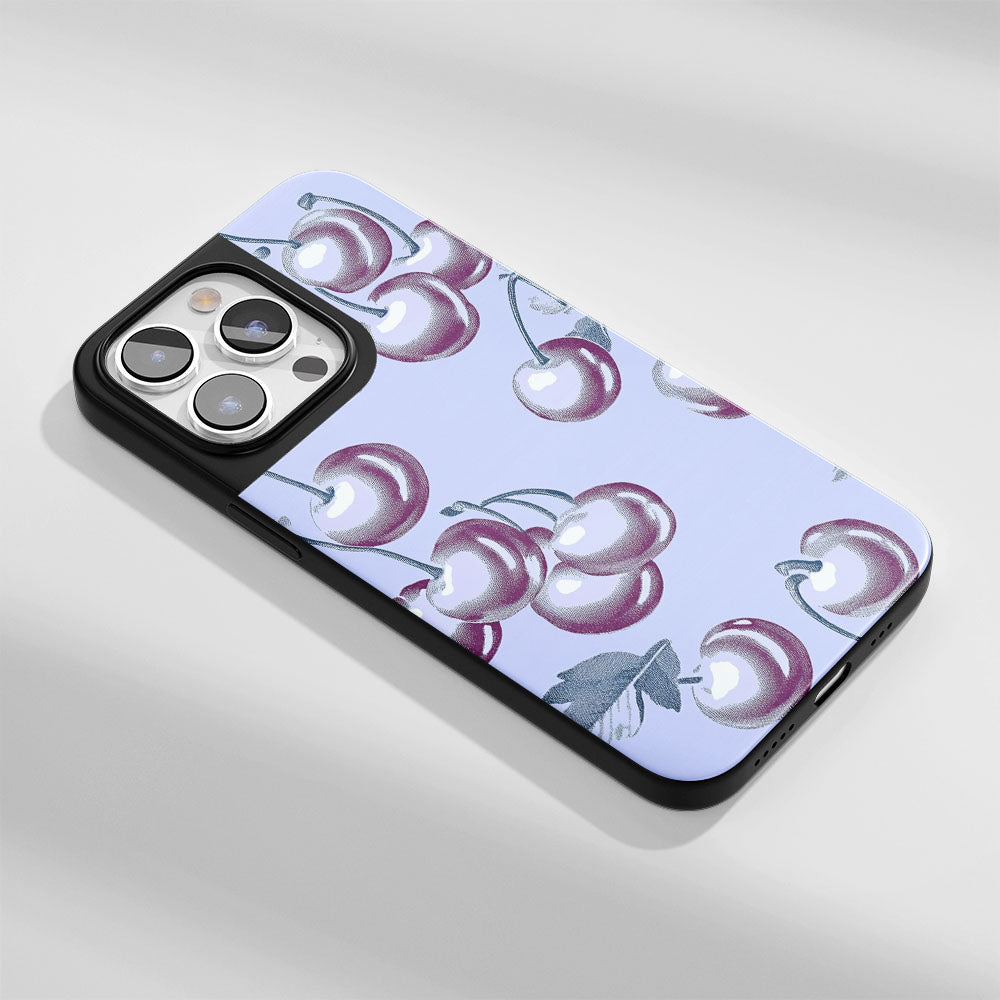 Industry-Level Tough Matte Cherries iPhone Case