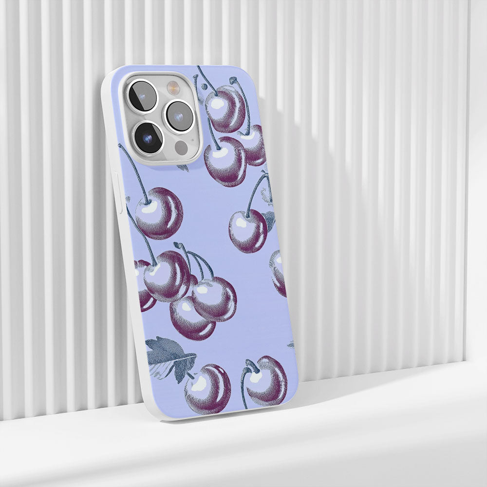 Latest 3rd-Generation Crystal Tough Glossy Cherries iPhone Case