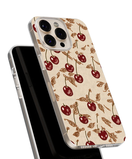 Latest 3rd-Generation Crystal Tough Glossy Cherries iPhone Case (MagSafe-Compatible)