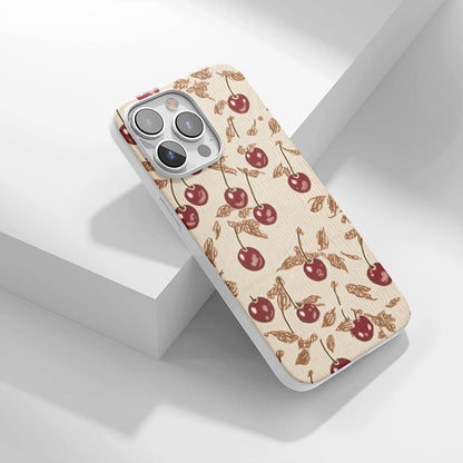 Latest 3rd-Generation Crystal Tough Glossy Cherries iPhone Case