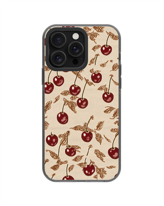 Latest 3rd-Generation Pop Tough Matte Cherries iPhone Case (MagSafe-Compatible) [Back Cover Only]
