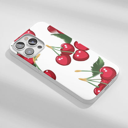 Latest 3rd-Generation Crystal Tough Glossy Cherries iPhone Case