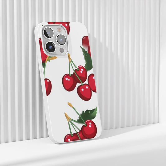 Latest 3rd-Generation Crystal Tough Glossy Cherries iPhone Case