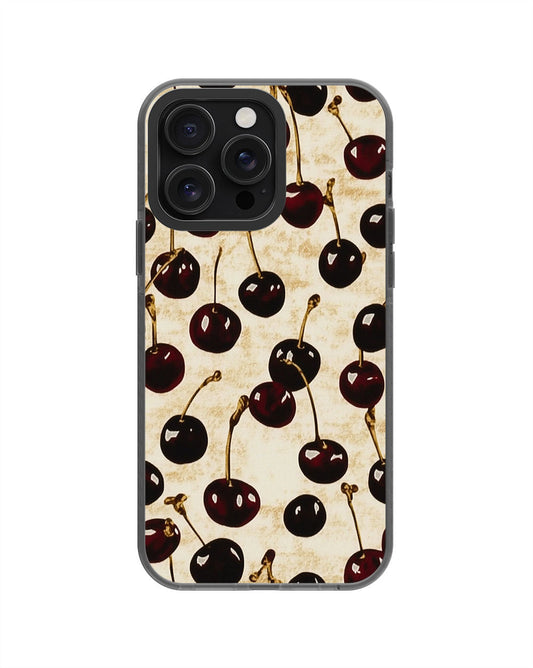 Latest 3rd-Generation Pop Tough Matte Cherries iPhone Case (MagSafe-Compatible) [Back Cover Only]