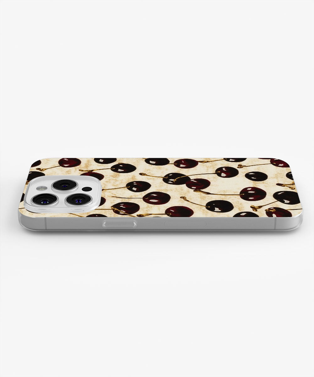 Latest 3rd-Generation Crystal Tough Glossy Cherries iPhone Case (MagSafe-Compatible)