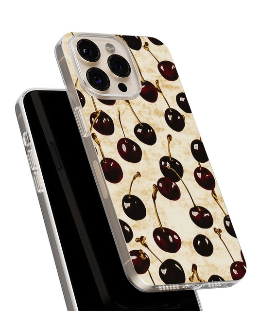 Latest 3rd-Generation Crystal Tough Glossy Cherries iPhone Case (MagSafe-Compatible)