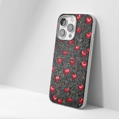 Latest 3rd-Generation Crystal Tough Glossy Cherries iPhone Case