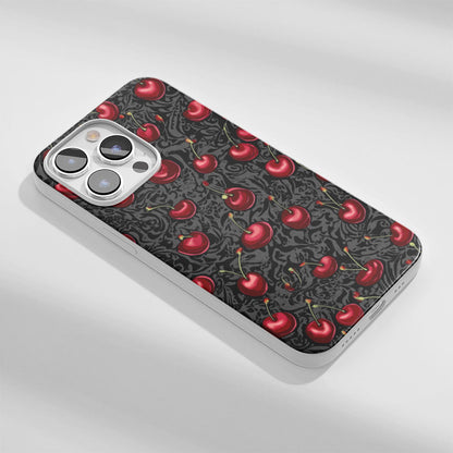 Latest 3rd-Generation Crystal Tough Glossy Cherries iPhone Case