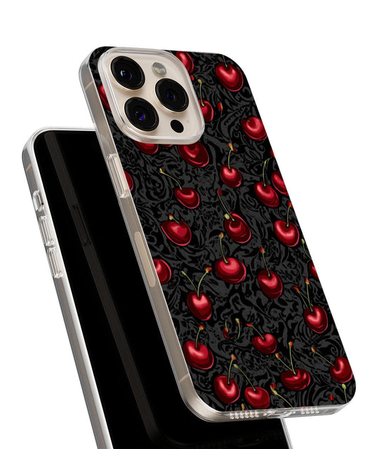 Latest 3rd-Generation Crystal Tough Glossy Cherries iPhone Case (MagSafe-Compatible)