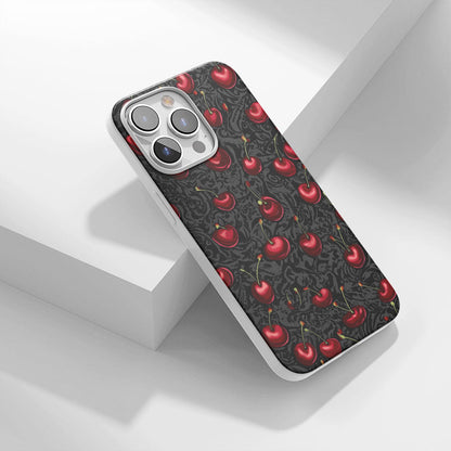 Latest 3rd-Generation Crystal Tough Glossy Cherries iPhone Case