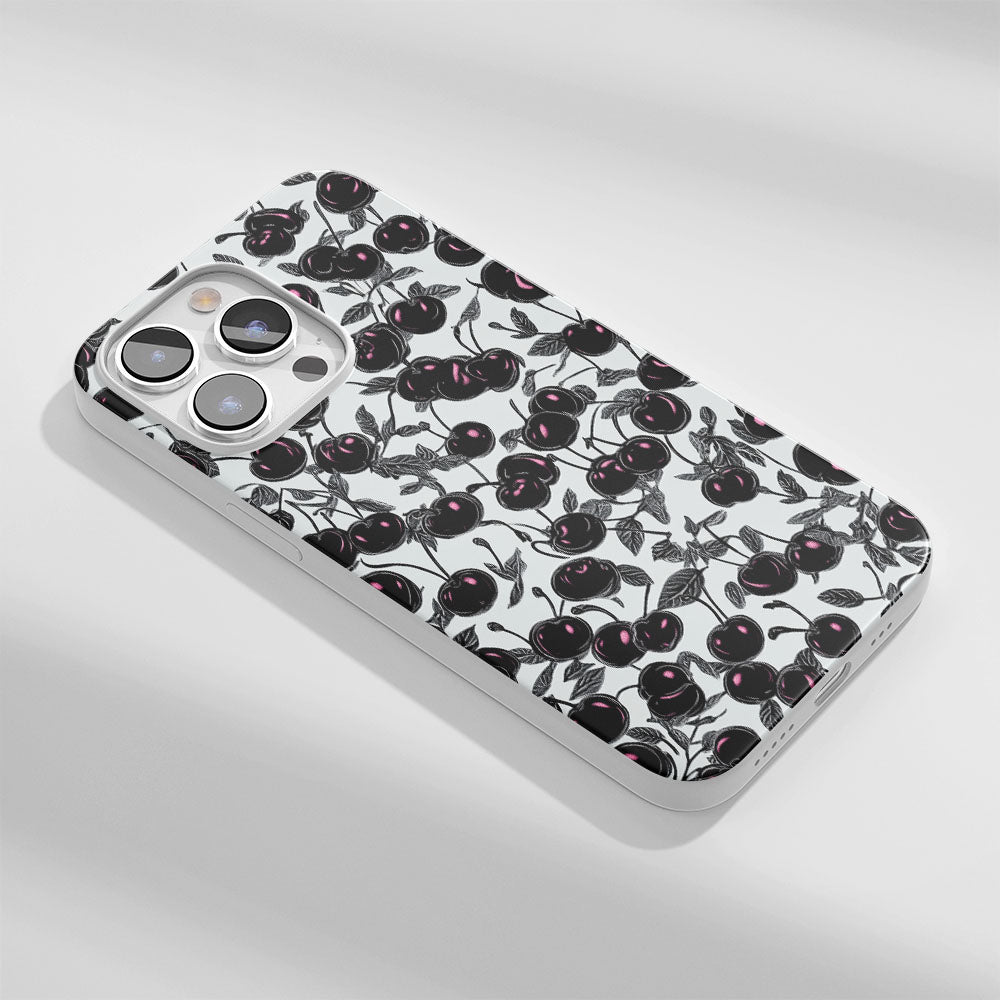 Latest 3rd-Generation Crystal Tough Glossy Cherries iPhone Case