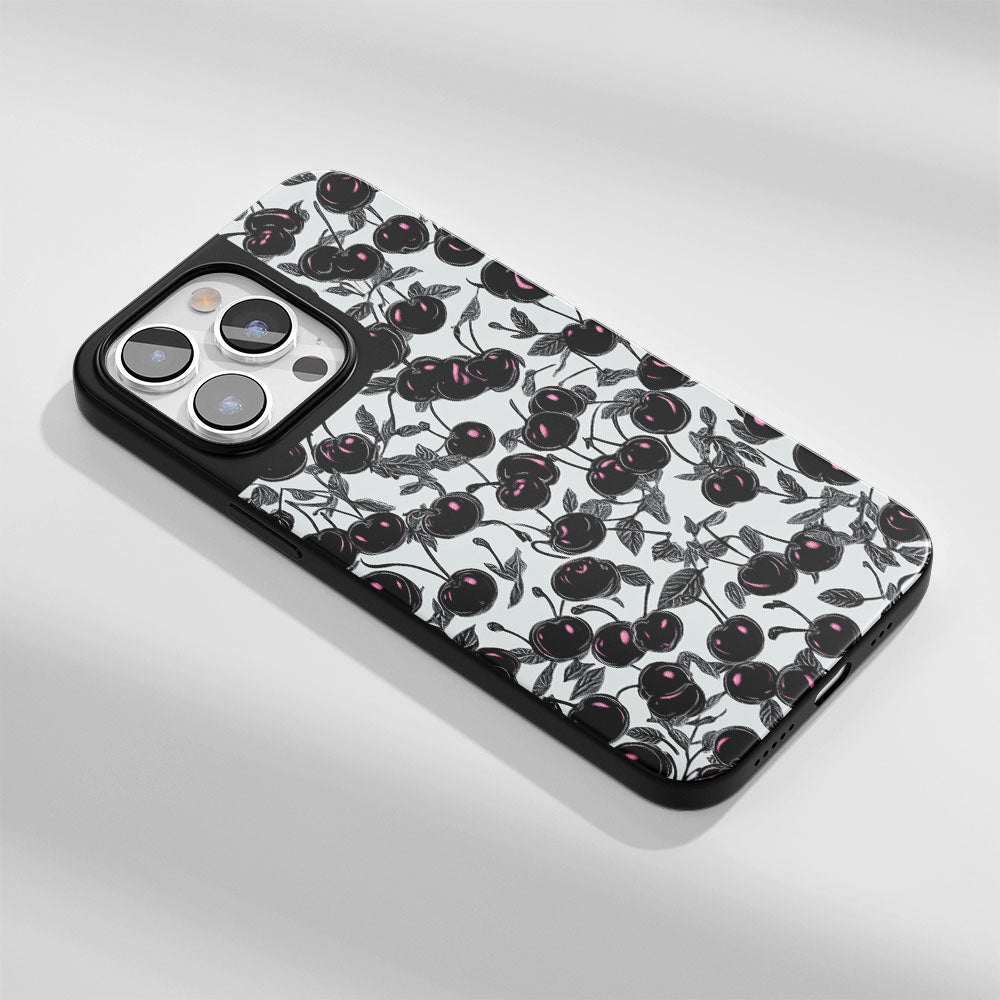 Industry-Level Tough Matte Cherries iPhone Case