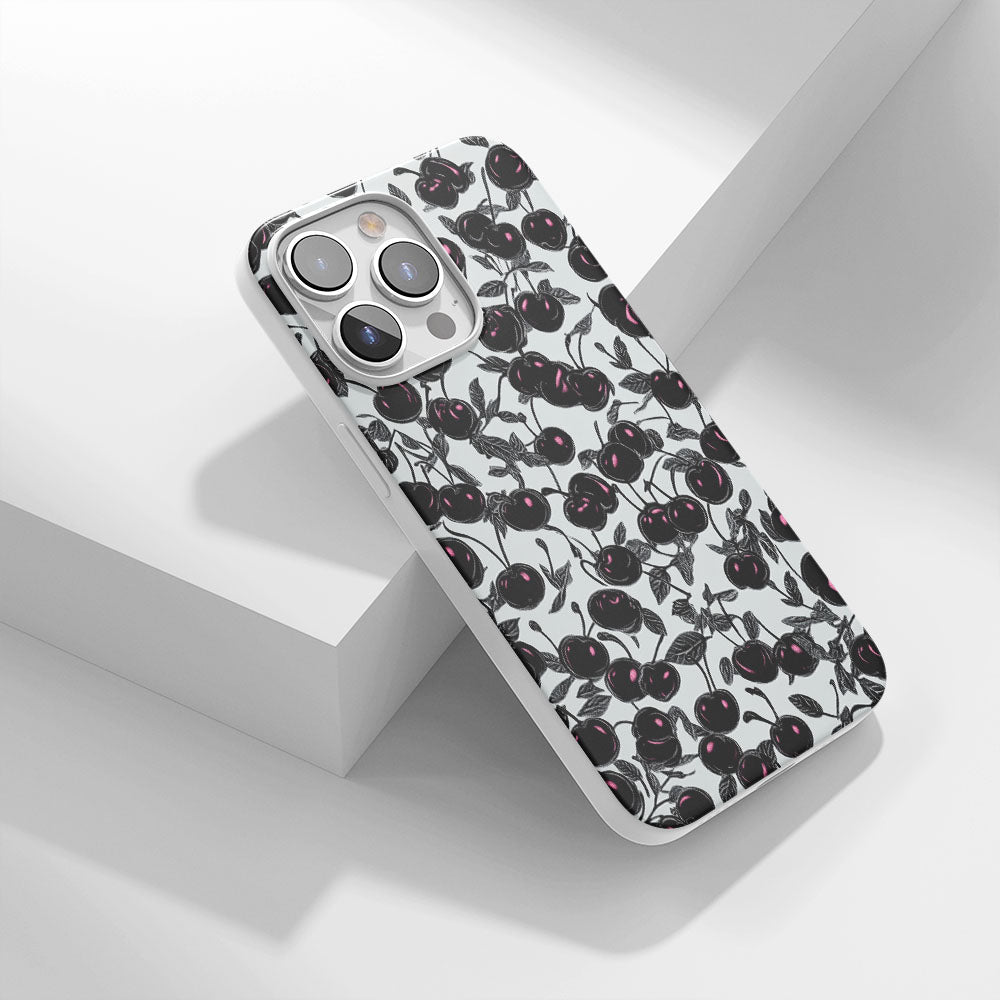 Latest 3rd-Generation Crystal Tough Glossy Cherries iPhone Case