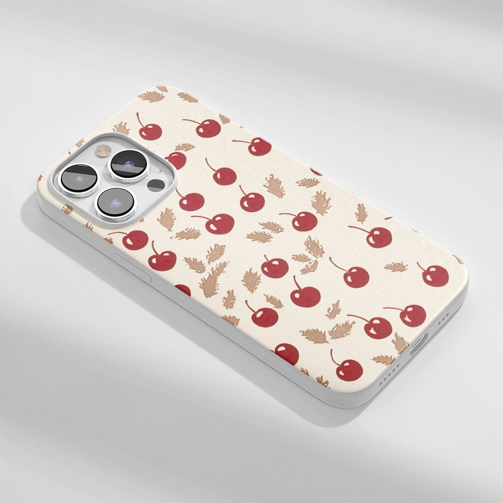 Latest 3rd-Generation Crystal Tough Glossy Cherries iPhone Case