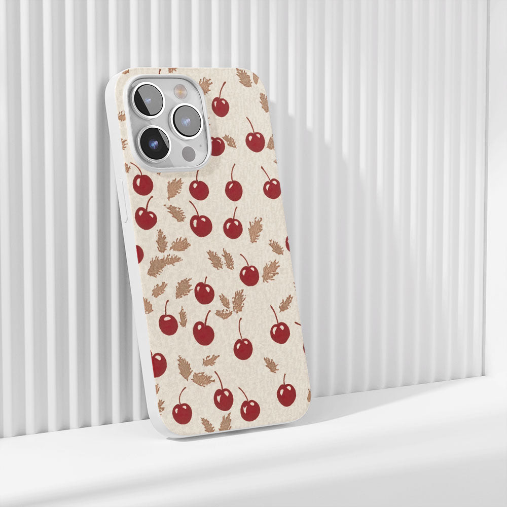 Latest 3rd-Generation Crystal Tough Glossy Cherries iPhone Case