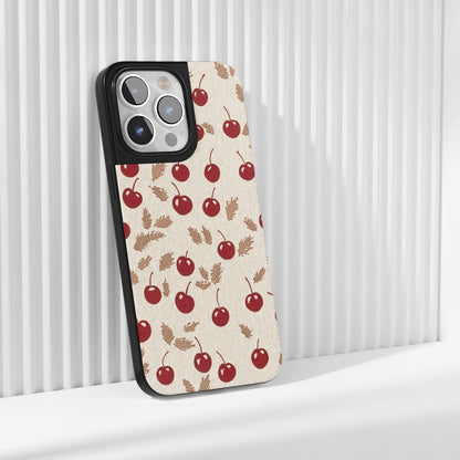 Industry-Level Tough Matte Cherries iPhone Case