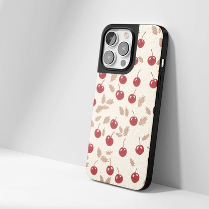 Industry-Level Tough Matte Cherries iPhone Case