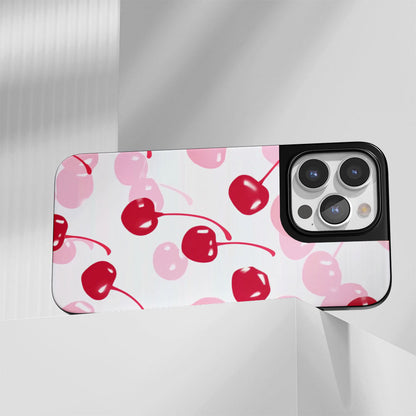 Industry-Level Tough Matte Cherries iPhone Case