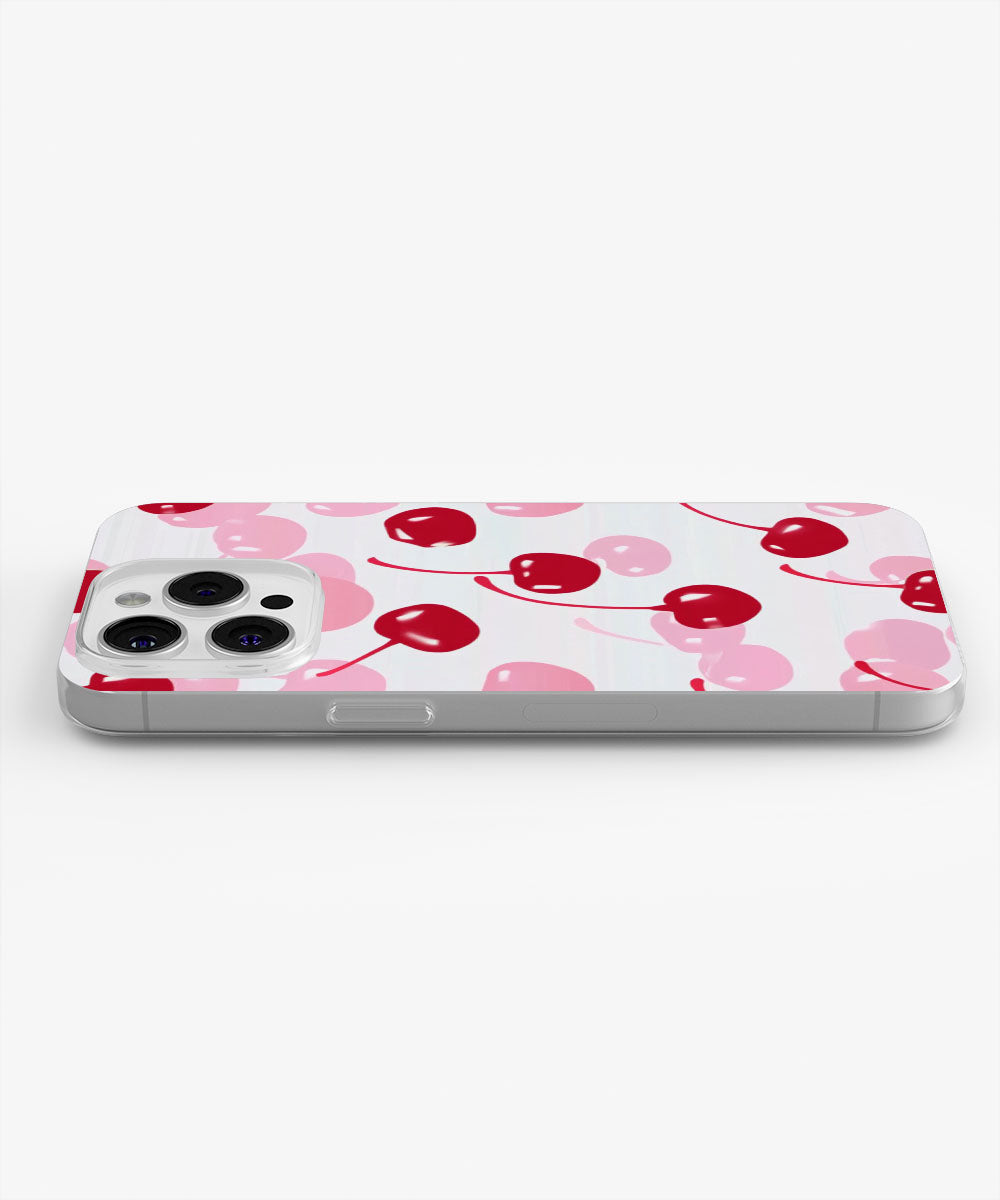 Latest 3rd-Generation Crystal Tough Glossy Cherries iPhone Case (MagSafe-Compatible)