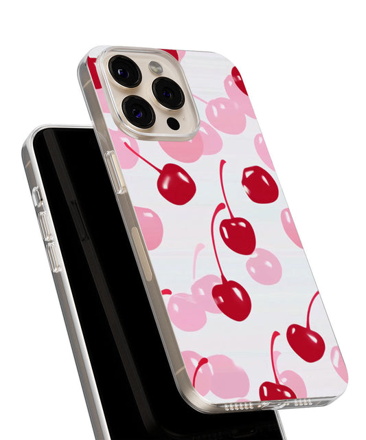 Latest 3rd-Generation Crystal Tough Glossy Cherries iPhone Case (MagSafe-Compatible)