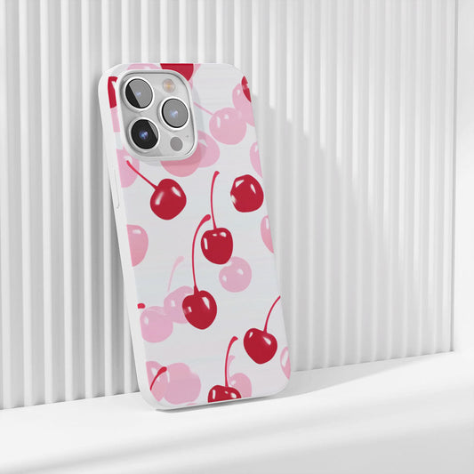 Latest 3rd-Generation Crystal Tough Glossy Cherries iPhone Case