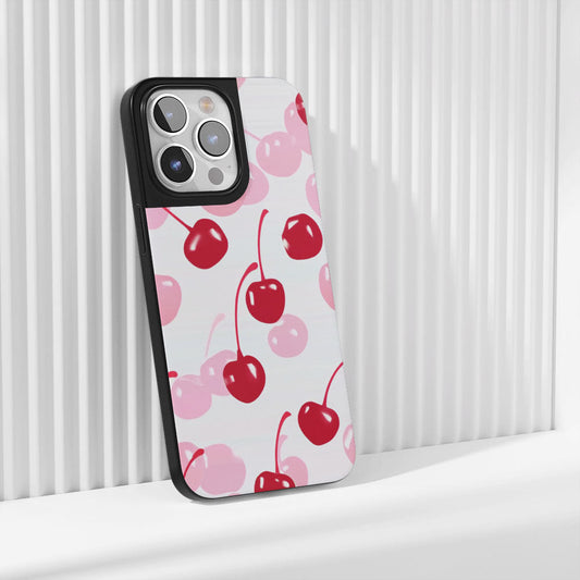 Industry-Level Tough Matte Cherries iPhone Case