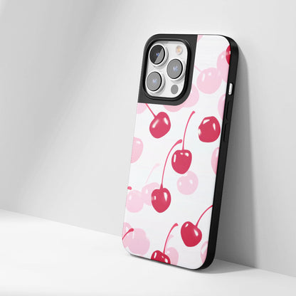 Industry-Level Tough Matte Cherries iPhone Case