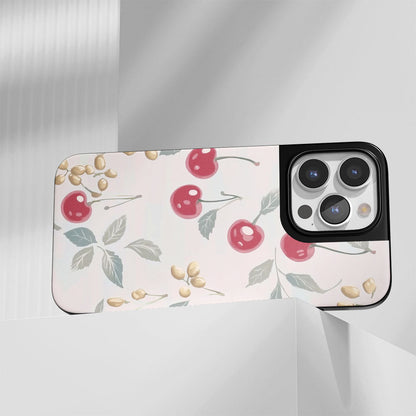 Industry-Level Tough Matte Cherries iPhone Case