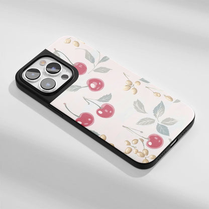 Industry-Level Tough Matte Cherries iPhone Case