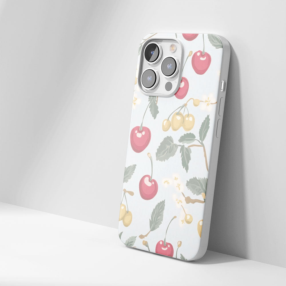 Latest 3rd-Generation Crystal Tough Glossy Cherries iPhone Case