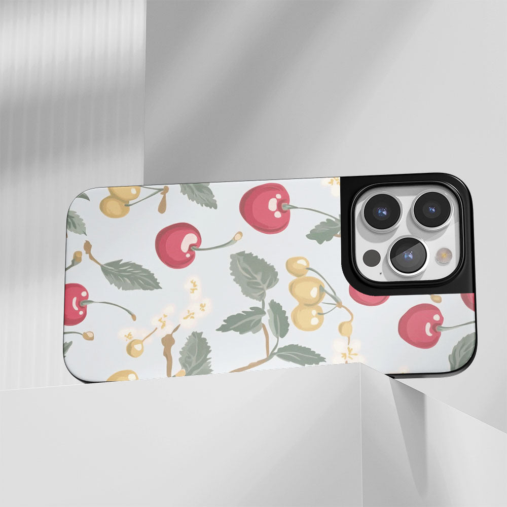 Industry-Level Tough Matte Cherries iPhone Case