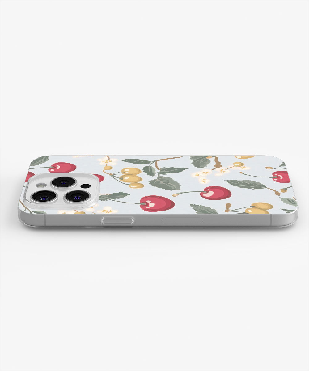 Latest 3rd-Generation Crystal Tough Glossy Cherries iPhone Case (MagSafe-Compatible)