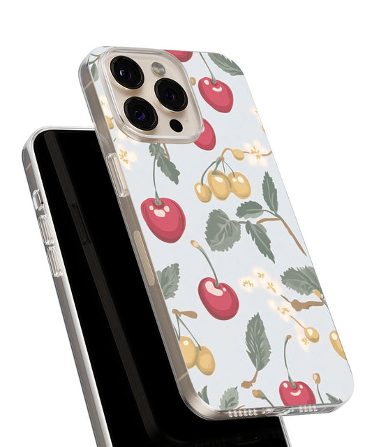 Latest 3rd-Generation Crystal Tough Glossy Cherries iPhone Case (MagSafe-Compatible)