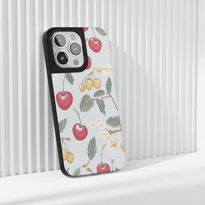 Industry-Level Tough Matte Cherries iPhone Case