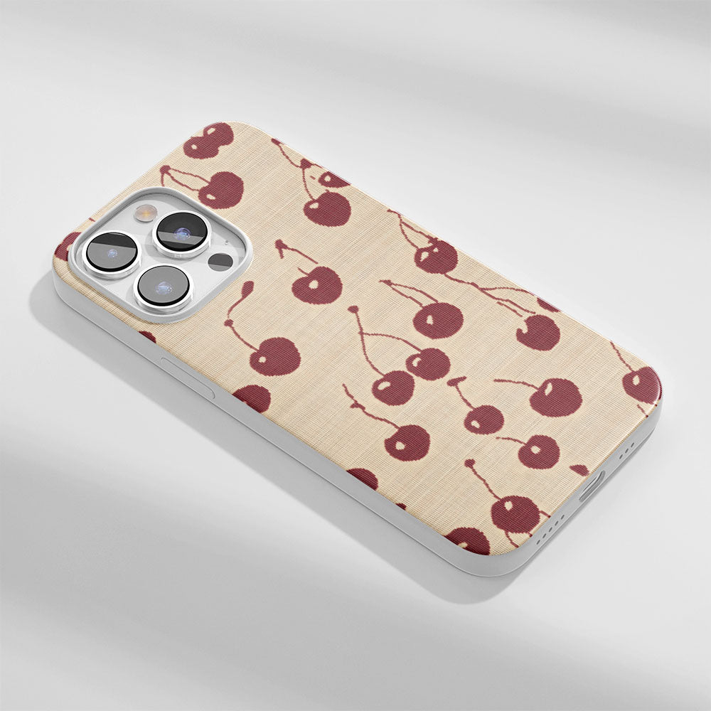 Latest 3rd-Generation Crystal Tough Glossy Cherries iPhone Case