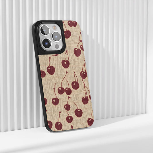 Industry-Level Tough Matte Cherries iPhone Case