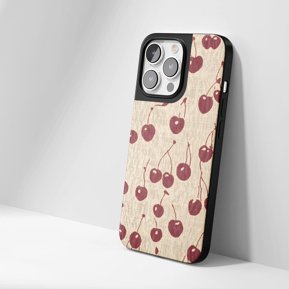 Industry-Level Tough Matte Cherries iPhone Case