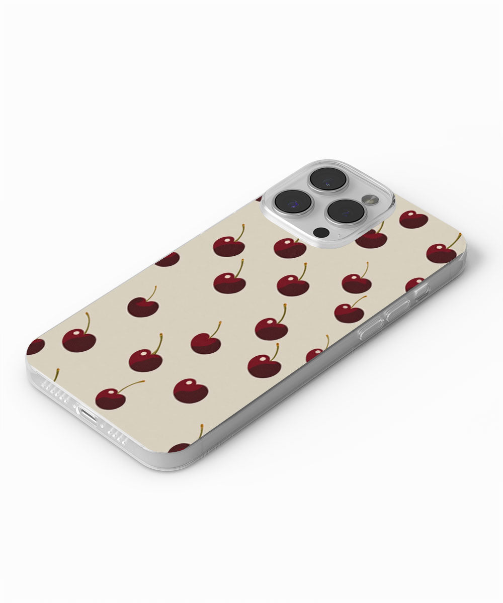 Latest 3rd-Generation Crystal Tough Glossy Cherries iPhone Case (MagSafe-Compatible)