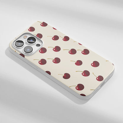 Latest 3rd-Generation Crystal Tough Glossy Cherries iPhone Case