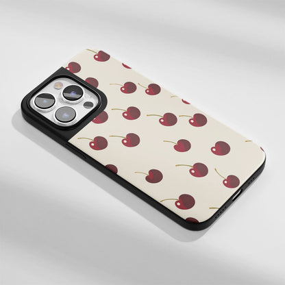 Industry-Level Tough Matte Cherries iPhone Case