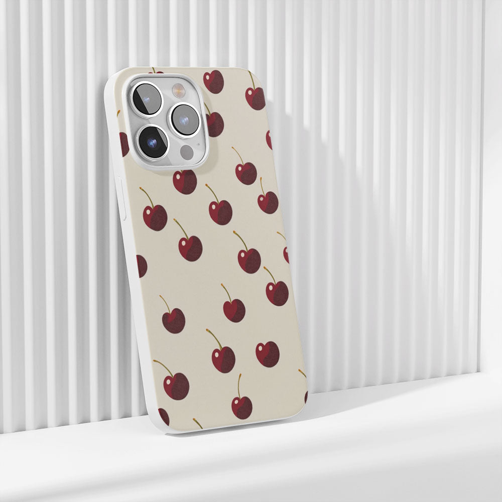 Latest 3rd-Generation Crystal Tough Glossy Cherries iPhone Case