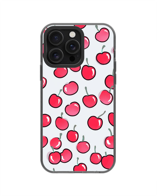 Latest 3rd-Generation Pop Tough Matte Cherries iPhone Case (MagSafe-Compatible) [Back Cover Only]