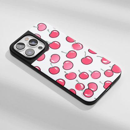 Industry-Level Tough Matte Cherries iPhone Case