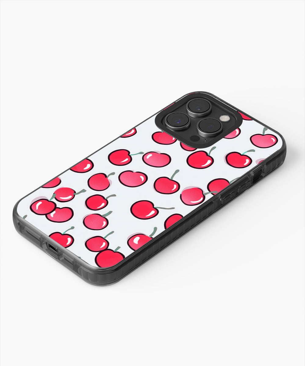 Latest 3rd-Generation Pop Tough Matte Cherries iPhone Case (MagSafe-Compatible)