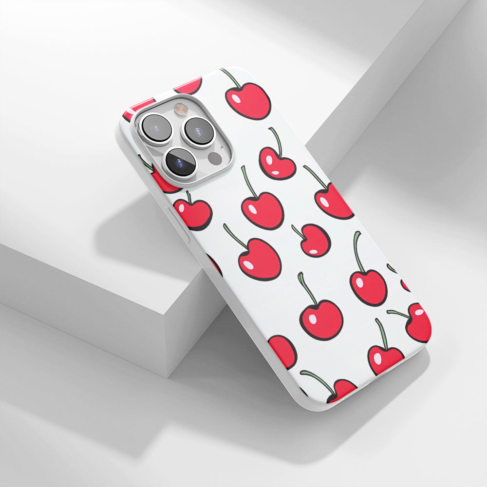 Latest 3rd-Generation Crystal Tough Glossy Cherries iPhone Case