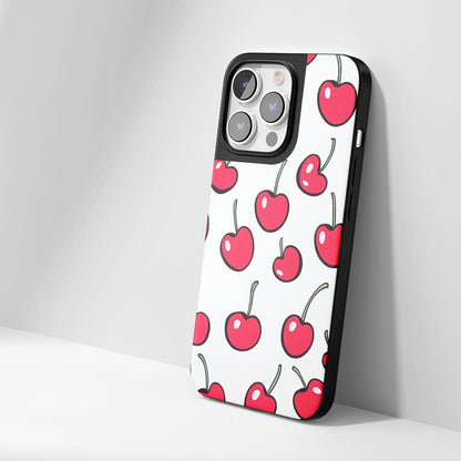 Industry-Level Tough Matte Cherries iPhone Case