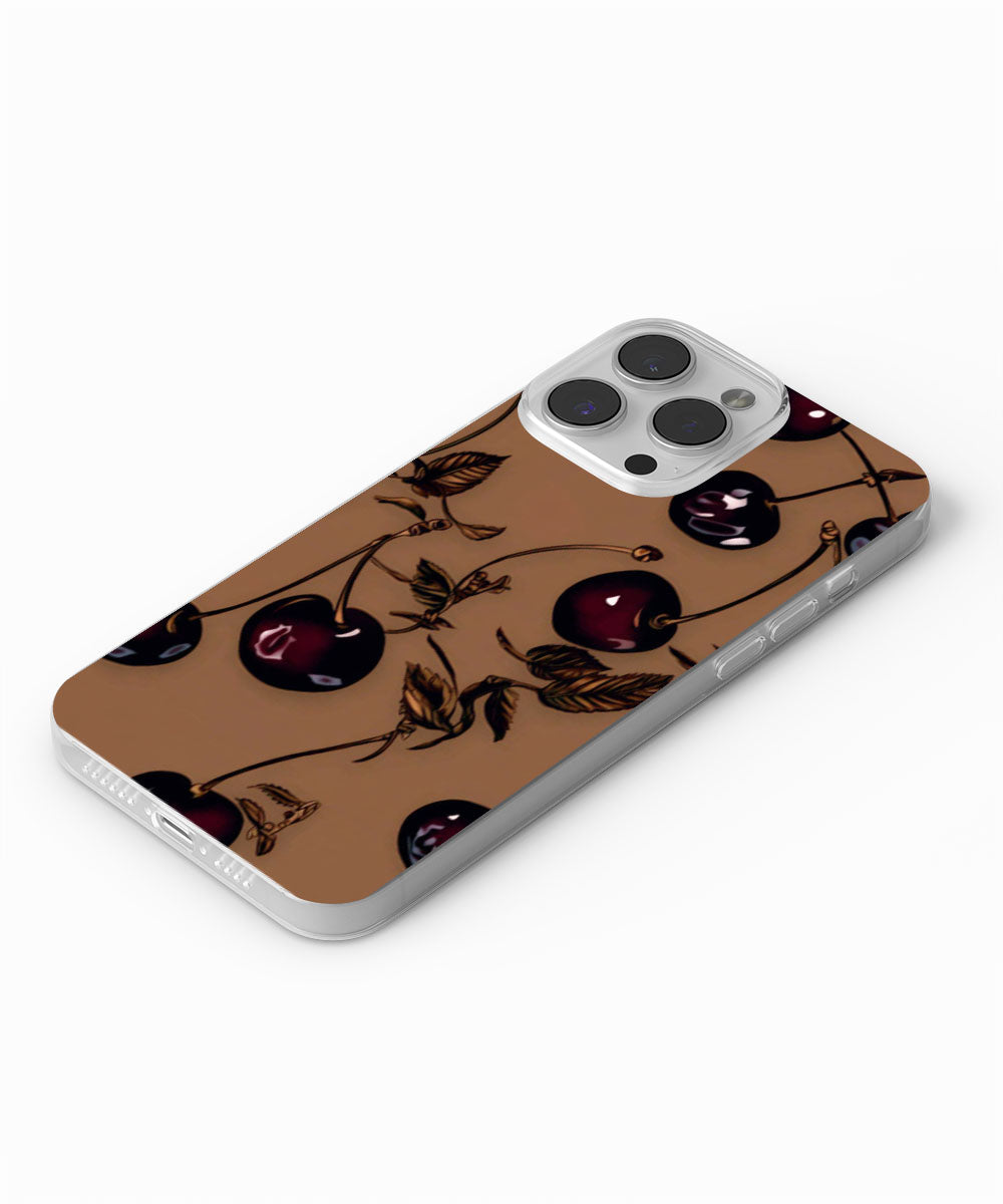 Latest 3rd-Generation Crystal Tough Glossy Cherries iPhone Case (MagSafe-Compatible)