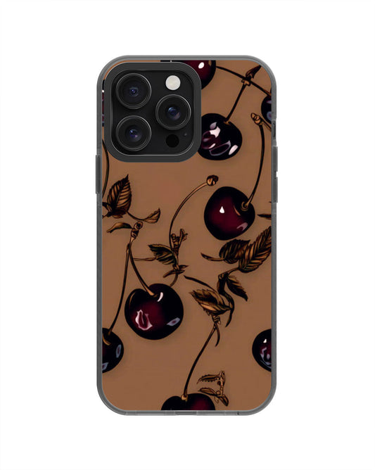 Latest 3rd-Generation Pop Tough Matte Cherries iPhone Case (MagSafe-Compatible) [Back Cover Only]