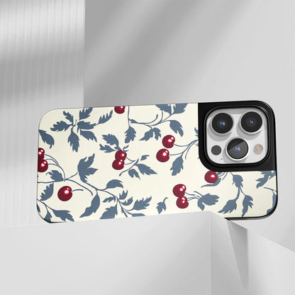 Industry-Level Tough Matte Cherries iPhone Case